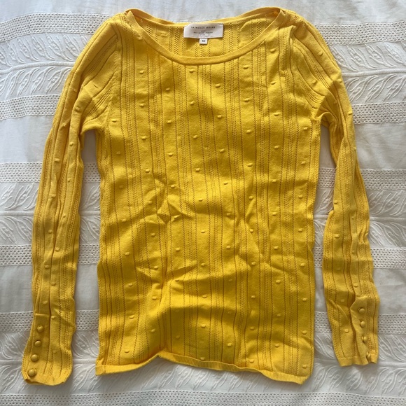 Sezane Yellow Emilien Sweater - Picture 2 of 3